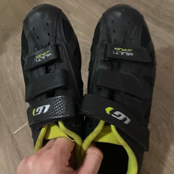 LOUIS GARNEAU WOMEN'S LG ERGO GRIP BIKE SPIN SHOES Size 9 women’s 3 Straps - Picture 4 of 4